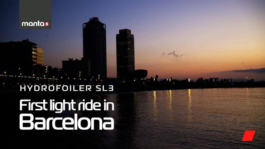 Manta5  |  Hydrofoil Bike SL3 in Barcelona